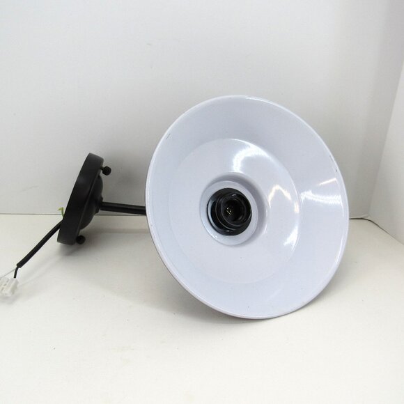 Retro Black Sconce Straight or L Shape Matte Black 9" Across by 5 1/2" Tall - Picture 1 of 9